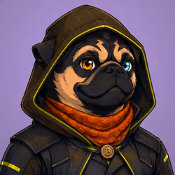 PUGS ON HOOD #3438