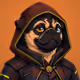 PUGS ON HOOD #1834