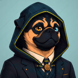 PUGS ON HOOD #2387