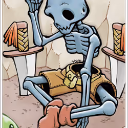 Soldier Skeleton Card