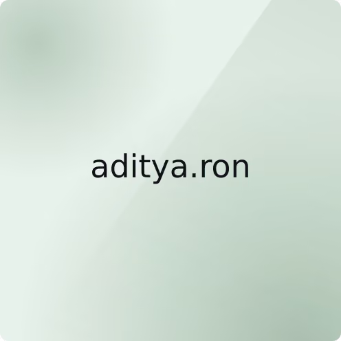 aditya.ron