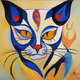 Colorful Cat #1007