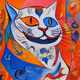 Colorful Cat #335