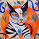 Colorful Cat #295
