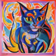 Colorful Cat #317