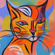 Colorful Cat #1543