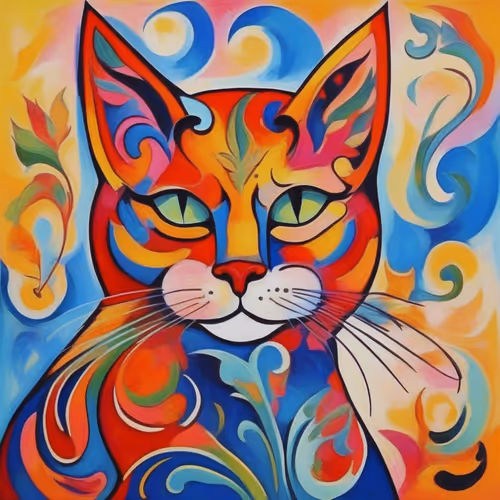 Colorful Cat #206