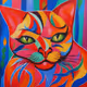 Colorful Cat #1553