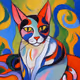 Colorful Cat #443