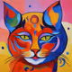 Colorful Cat #1578