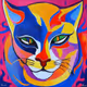 Colorful Cat #1924