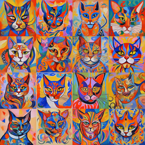 Colorful Cat