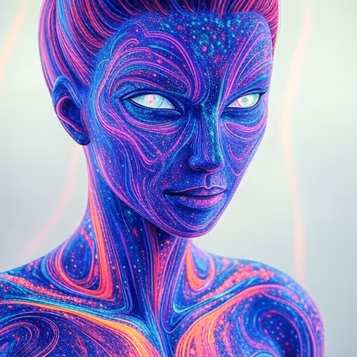 Neon Nebula Guardian