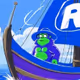 Notus on a Sailing Ship