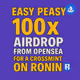 x100 Ronin cross chain drop