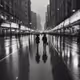 rain in the city