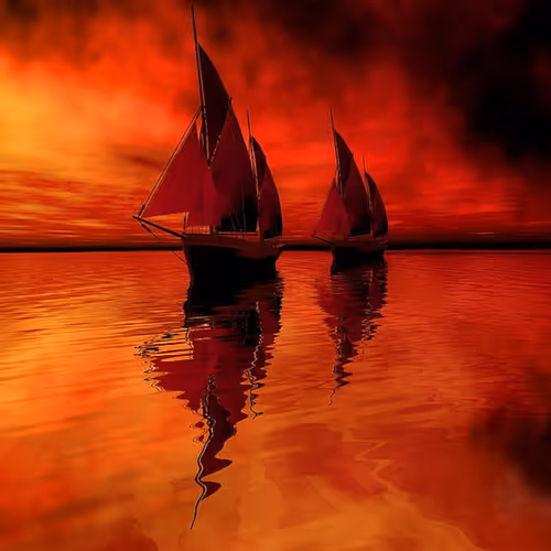 Red sky