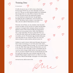 Leyla’s Training Data