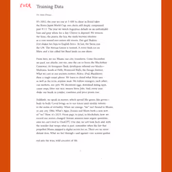 Hans Ulrich Obrist’s Training Data