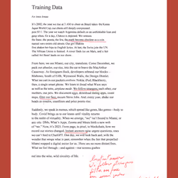 IX Shells’ Training Data
