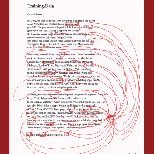 Refik Anadol’s Training Data