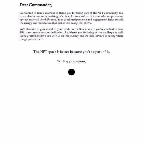 Dear Commander