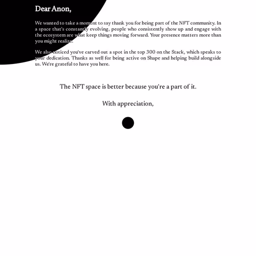 Dear Anon