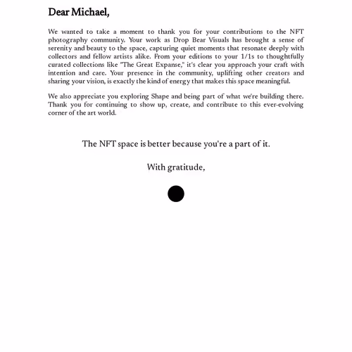 Dear Michael