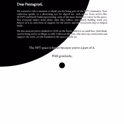 Dear Pantagruel