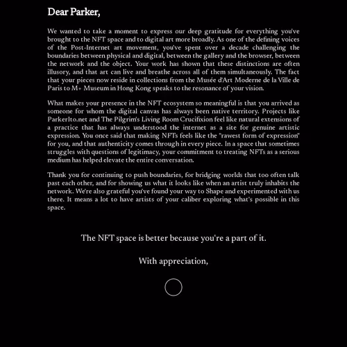 Dear Parker