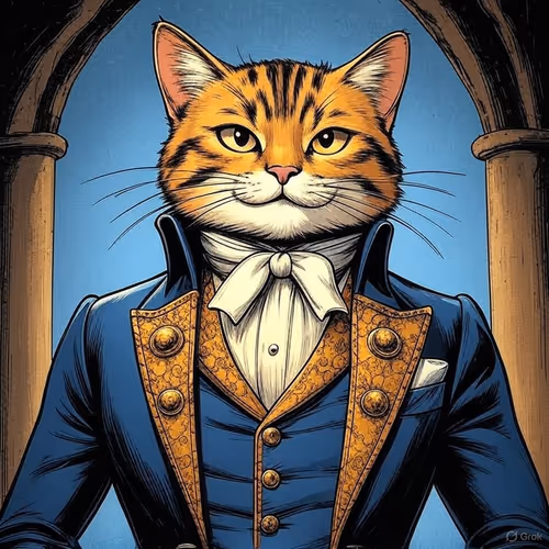 Cat gentleman