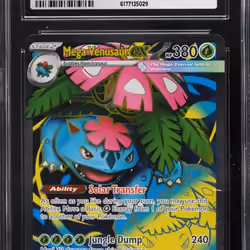 2025 Pokemon Mega Evolution Full Art Mega Venusaur Ex #155 CGC 10 GEM MINT