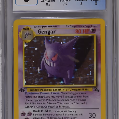 1999 #5 Gengar CGC 8 Fossil - 1st Edition - English