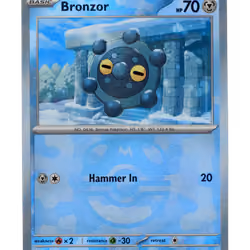 2025 Bronzor  (Master Ball) #66 Prismatic Evolutions