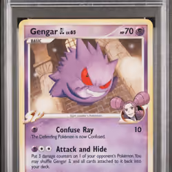 2009 #40 Gengar GL PSA 8 Platinum Rising Rivals