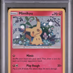 2019 #SM163 Mimikyu-Holo PSA 9 SM Black Star Promo
