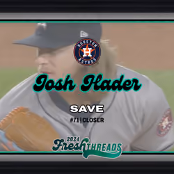 Josh Hader - Save (67/400)