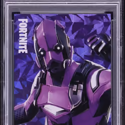 2020 #192 Dark Vertex PSA 6 Panini Fortnite Series 2 Italy Cracked Ice