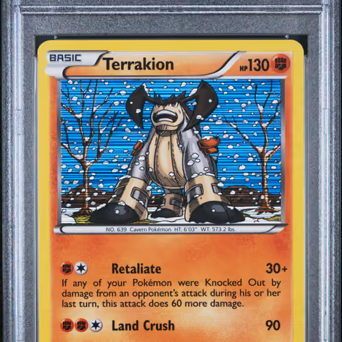2013 #84 Terrakion-Holo PSA 9 Black & White Legendary Treasures Pokemon