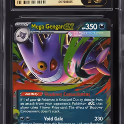 2025 Pokemon Mega Evolution Phantasmal Flames Holo Mega Gengar Ex #56 CGC 10 PRISTINE