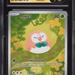 2026 #90 Rowlet CGC 10 Pokemon Mega Evolution Perfect Order IR