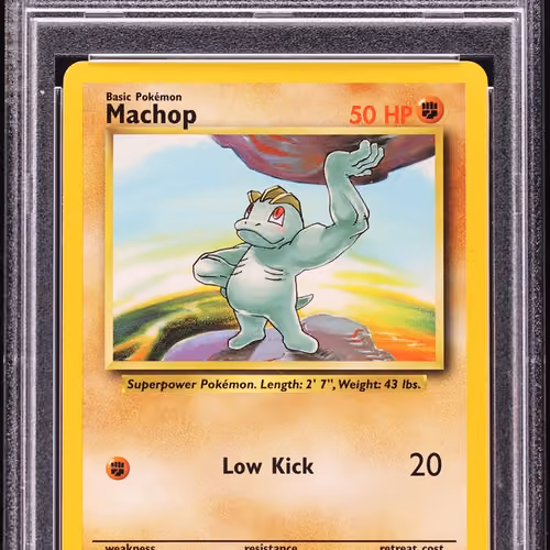 1999 #52 Machop PSA 9 Pokemon Base Set
