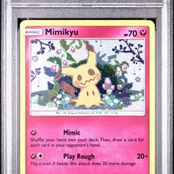 2019 #SM163 Mimikyu-Holo PSA 9 SM Black Star Promo