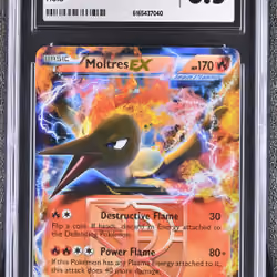 2013 #14 Moltres EX CGC 8.5 Plasma Storm - English