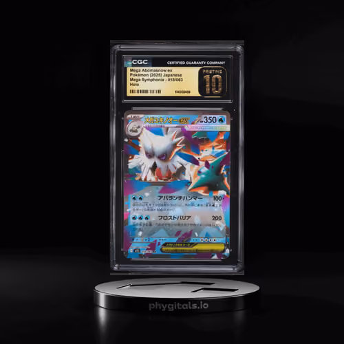 2025 Pokemon Japanese Mega Symphonia Holo Mega Abomasnow Ex #18 CGC 10 PRISTINE