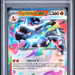 2025 #013 Mega Charizard X EX PSA 10 Pfl EN-Phantasmal Flames