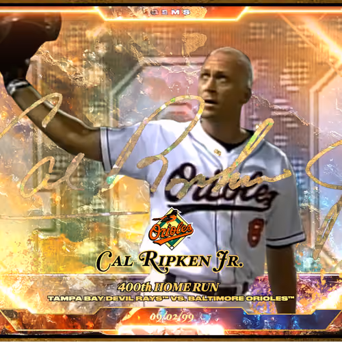 2025 Hall of Fame Gems Chaser - Cal Ripken Jr. - 400th Home Run (14/17)