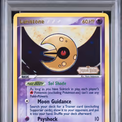 2006 #20 Lunatone-Reverse Foil PSA 8 EX Legend Maker