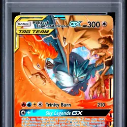 2019 #44 Moltres & Zapdos & Articuno GX PSA 9 Sun & Moon Hidden Fates