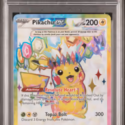 2024 #219 Pikachu EX PSA 10 Ssp EN-Surging Sparks